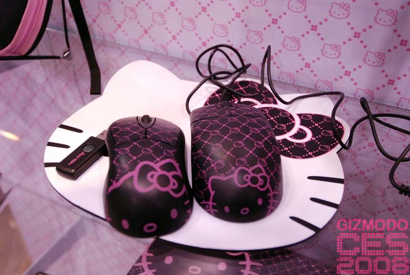 Illustration for article titled Hello Kitty Gallery and CES 2008 Booth Tour